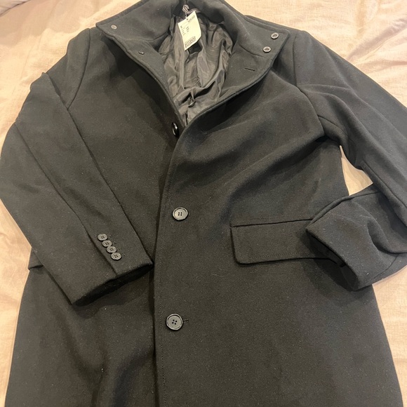 H & M Black Trench - Mens - Picture 2 of 4